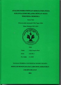 Analisis Perbandingan Kebaya pada Masa Kolonialisme Belanda dengan Masa Indonesia Merdeka