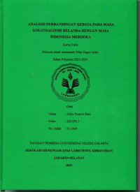 Analisis Perbandingan Kebaya pada Masa Kolonialisme Belanda dengan Masa Indonesia Merdeka