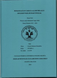 Pemanfaatan Cahaya Alami Melalui Skylight pada Rumah Tinggal