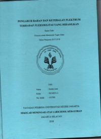 Pengaruh Bahan Dan Ketebalan Plektrum Terhadap Fleksibilitas Yang Dihasilkan