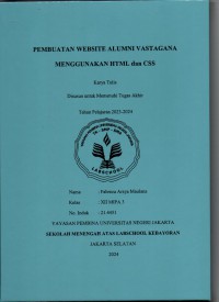 Pembuatan Website Alumni Vastagana Menggunakan HTML dan CSS