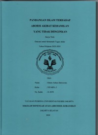 Pandangan Islam terhadap Aborsi Akibat Kehamilan yang Tidak Diinginkan