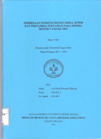 Perbedaan Efisiensi Bensin Shell Super dan Pertamina Pertamax pada Sepeda Motor Yamaha Mio