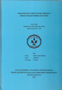 Pemanfaatan Biji Nangka Sebagai Bahan Pembuatan Susu