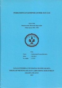 Perbandingan Kompor Listrik dan Gas