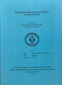 Penggunaan Minyak Zaitun Sebagai Pelembab Wajah