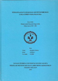 Pemanfaatan Ludah Dalam Penyembuhan Luka Gores Pada Manusia