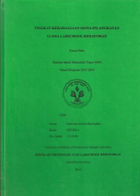 Tingkat Kebahagiaan Siswa IPS Angkatan 13 SMA Labschool Kebayoran