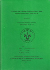 Pengaruh Bola Bergerak dan Bola Diam Terhadap Akurasi Tendangan