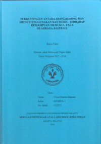 Perbandingan Antara Swing Kosong dan Swing Menggunakan Ban Mobil  terhadap Kemampuan Memukul pada Olahraga Baseball