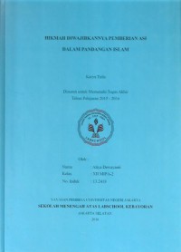 Hikmah Diwajibkannya Pemberian Asi dalam Pandangan Islam