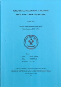 Pemanfaatan Gelombang Ultrasonik sebagai Alat Pengusir Nyamuk