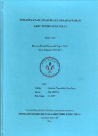 Pemanfaatan Lidah Buaya sebagai Bahan Baku Pembuatan Selai