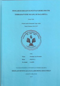 Pengaruh Desain Bangunan Bioklimatik terhadap Suhu Ruang di Dalamnya