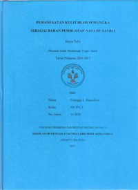 Image of Pemanfaatan Kulit Buah Semangka Sebagai Bahan Pembuatan Nata De Sandia