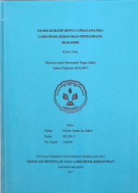 Usaha Kuratif Siswa Catragana SMA Labschool Kebayoran Penyandang Skoliosis