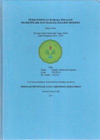 Image of Perbandingan Bahasa William Shakespeare dan Bahasa Inggris Modern
