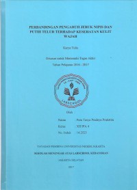 Perbandingan Pengaruh Jeruk Nipis dan Putih Telur terhadap Kesehatan Kulit Wajah