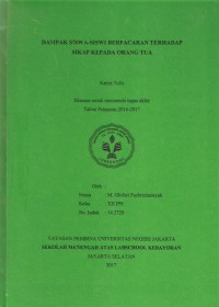 Dampak Siswa-Siswi Berpacaran Terhadap Sikap Kepada Orang Tua