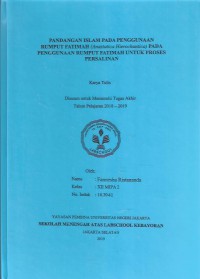 Pandangan Islam pada Penggunaan Rumput Fatimah (Anastatica Hierochuntica) pada Penggunaan Rumput Fatimah untuk Proses Persalinan