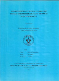 Analisis Kesehatan Mental Pelaku Lgbt Ditinjau dari Perspektif Agama Islam dan Ilmu Kedokteran