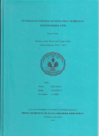 Penerapan Induksi  Matematika Terhadap Sistem Kerja ATM