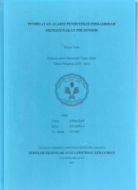 Image of Pembuatan Alarm Pendeteksi Inframerah Menggunakan Pir Sensor
