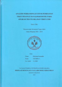 Analisis Perbandingan Fitur Pemesanan Tiket Pesawat dan Kamar Hotel pada Aplikasi Traveloka dan Tiket.com