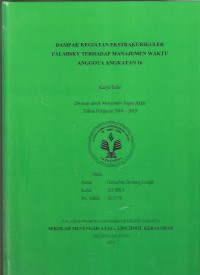 Dampak Kegiatan Ekstrakurikuler Palabsky Terhadap Manajemen Waktu Anggota Angkatan 16