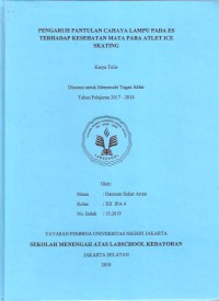 Pengaruh Pantulan Cahaya Lampu pada Es terhadap Kesehatan Mata Para Atlet Ice Skating