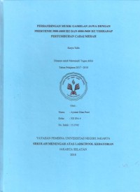 Perbandingan Musik Gamelan jawa dengan Frekuensi 3000-6000 HZ dan 6000-9600 HZ terhadap Pertumbuhan Cabai Merah