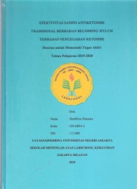 Pembuatan Sampo Antiketombe Tradisional Berbahan Buah Belimbing Wuluh terhadap Pencegahan Ketombe