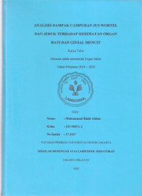 Analisis Dampak Campuran Jus Wortel dan Jeruk terhadap Kesehatan Organ Hati dan Ginjal Mencit