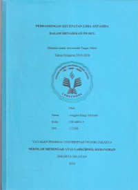 Perbandingan Kecepatan Lima Antasida dalam Menaikkan PH HCL