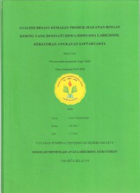 Analisis Desain Kemasan Produk Makanan Ringan Kering yang Diminati Siswa-siswi SMA Labschool Kebayoran Angkatan Saptadyaksa