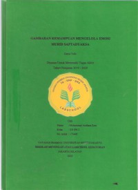 Gambaran Kemampuan Mengelola Emosi Murid Saptadyaksa