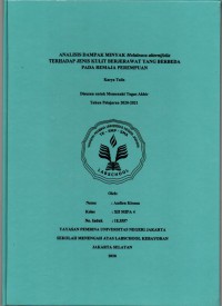 Analisis Dampak Minyak Melaleuca alternifolia Terhadap Jenis Kulit Berjerawat yang Berbeda Pada Remaja Perempuan