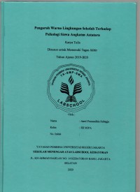 Pengaruh Warna Lingkungan Sekolah terhadap Siswa Angkatan Astatara