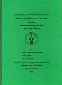 Pengaruh 'Parenting Styles' terhadap Prestasi Akademik Murid Astatara