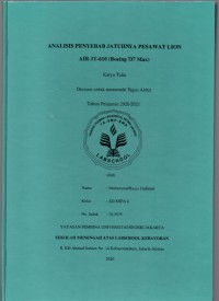 Analisa Penyebab Jatuhnya Pesawat Lion Air JT-610 (Boeing 737 Max)