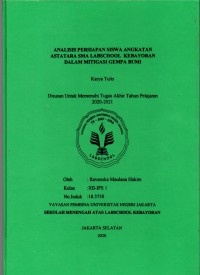 Analisis Persiapan Siswa Angkatan Astatara SMA Labschool Kebayoran dalam Mitigasi Gempa Bumi