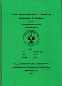 Potret Pengucapan Silent Letters Bahasa Inggris Siswa IPS Astatara
