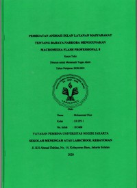 Pembuatan Animasi Iklan Layanan Masyarakat tentang Bahaya Narkoba Menggunakan Macomedia Flash Professional 8