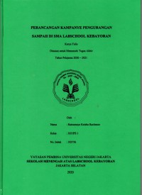 Perancangan Kampanye Pengurangan Sampah di SMA Labschool Kebayoran