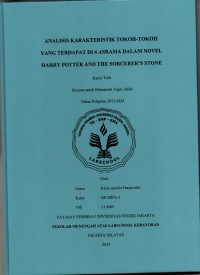 Analisis Karakteristik Tokoh-tokoh yang Terdapat di 4 Asrama dalam Novel Harry Potter and the Sorcerers Stone