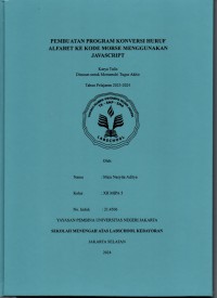 Pembuatan Program Konversi Huruf Alfabet ke Kode Morse Menggunakan Javascipt