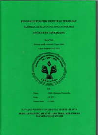 Image of Pengaruh Politik Identitas terhadap Partisipasi dan Pandangan Politik Angkatan Vastagana