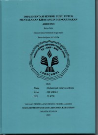 Implementasi Sensor Suhu untuk Menyalakan Kipas Angin Menggunakan Arduino