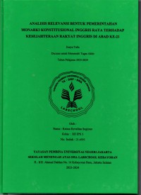 Analisis Relevansi Bentuk Pemerintahan Monarki Konstitusional Inggris Raya terhadap Kesejahteraan Rakyat Inggris di Abad ke-21