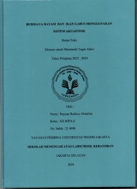 Budidaya Bayam dan Ikan Gabus Menggunakan Sistem Akuaponik